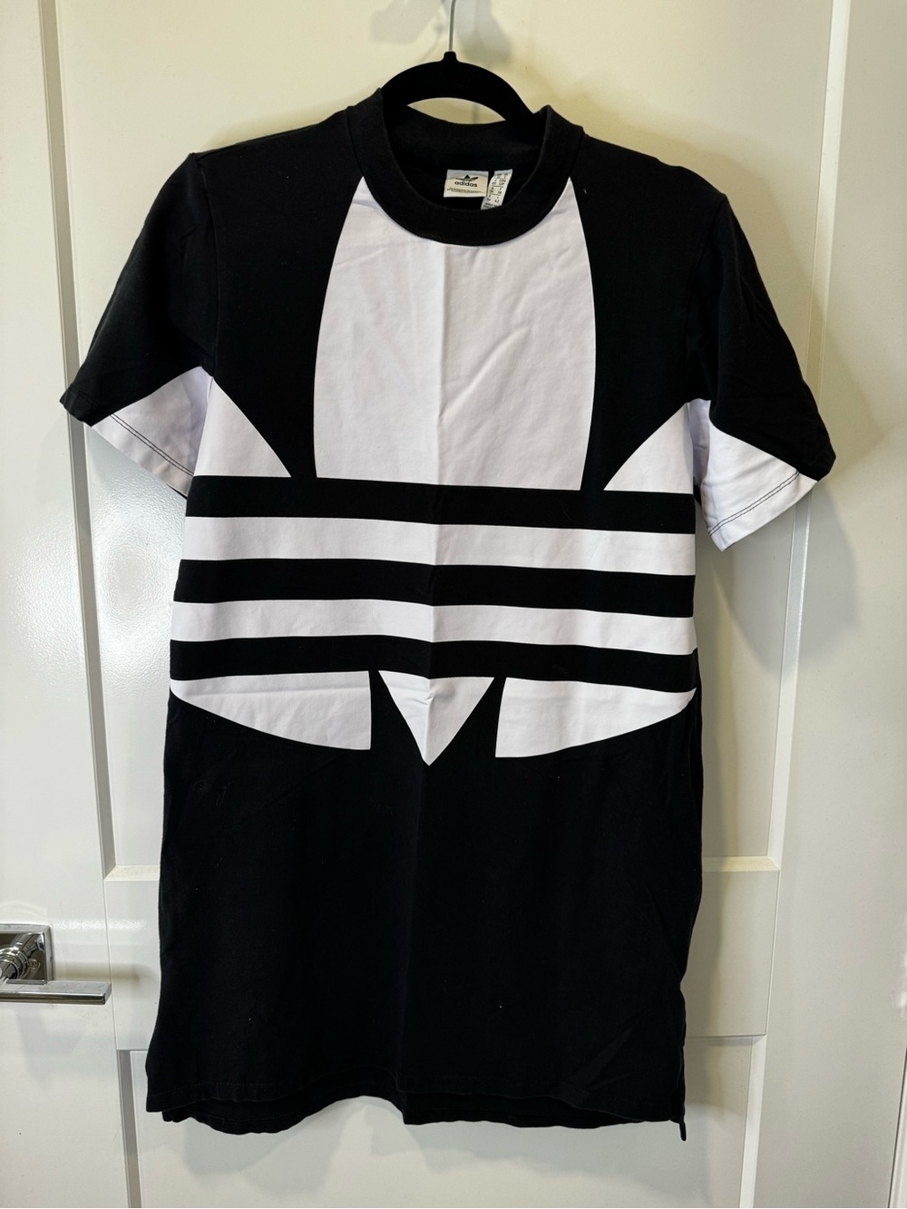 adidas Black and White Graphic T‑Shirt Dress - Picture 2 of 4